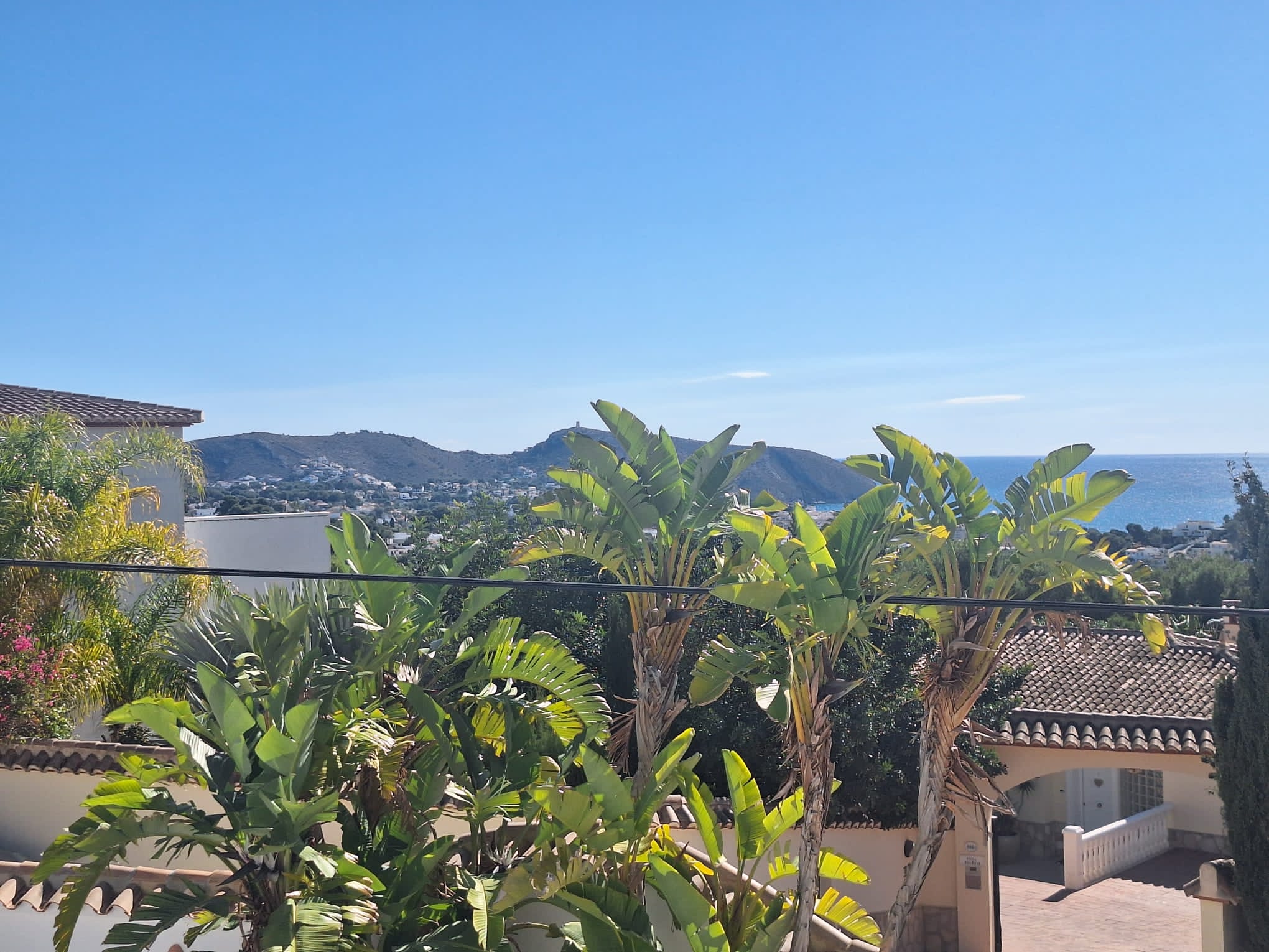 Ibiza style sea view villa in Benimeit Moraira