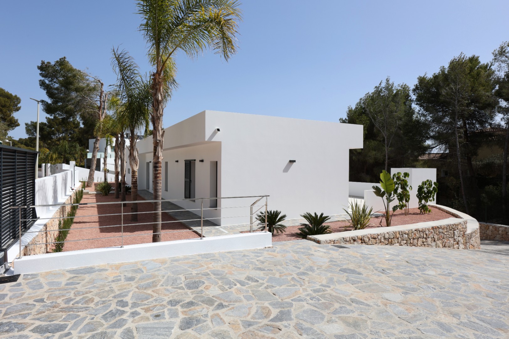 Villa de obra nueva con vistas al mar en Benissa La Fustera