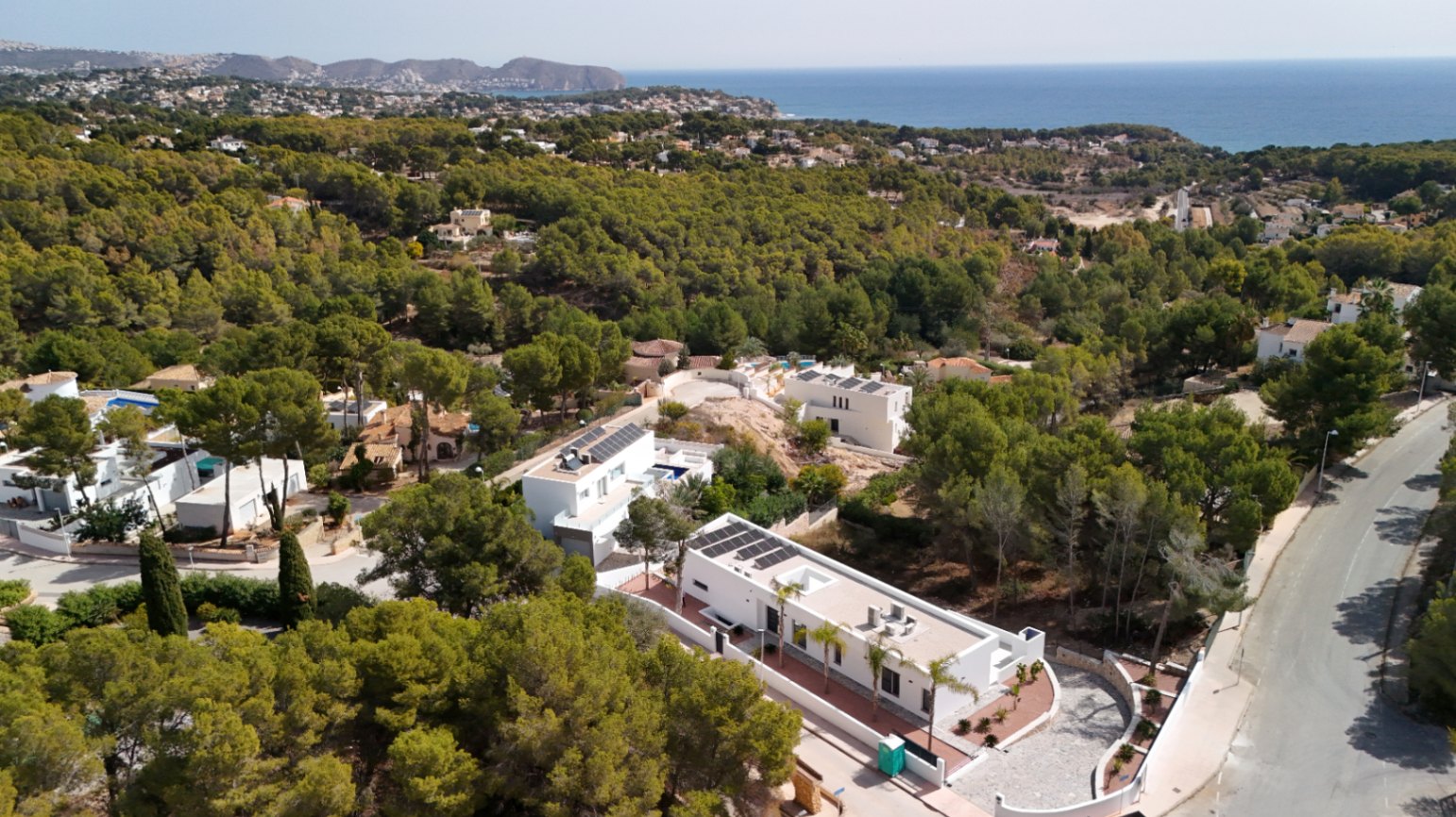 Villa neuve avec vue sur la mer à Benissa La Fustera