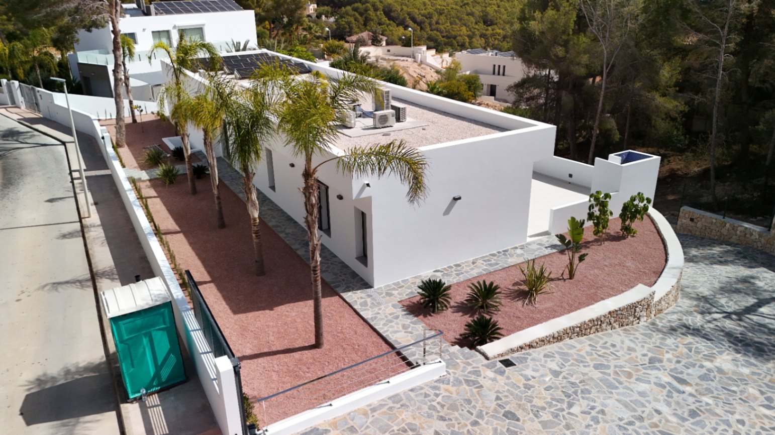 Nybygd villa med havutsikt på Benissa La Fustera