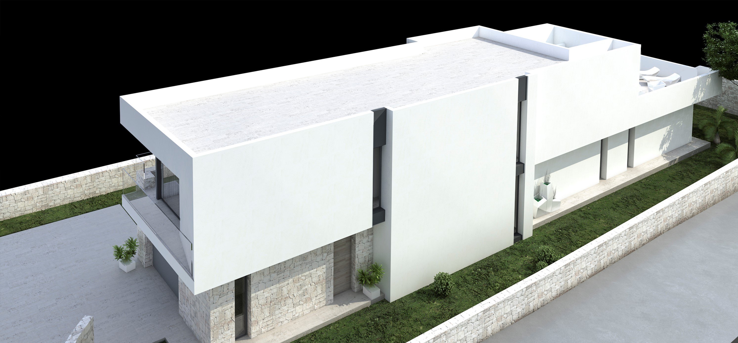 Nybygg villa i moderne stil til salgs i Moraira Benimeit
