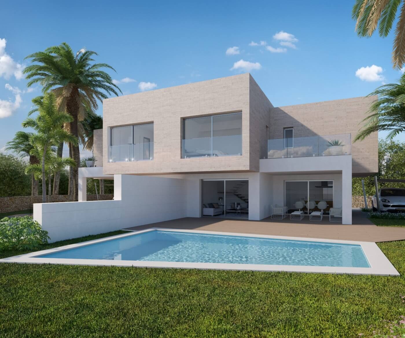 Close to Sea Brand New Semi Detached Villa for Sale in Moraira