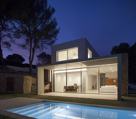 Moderne villa in Ibiza stijl in El Portet Moraira