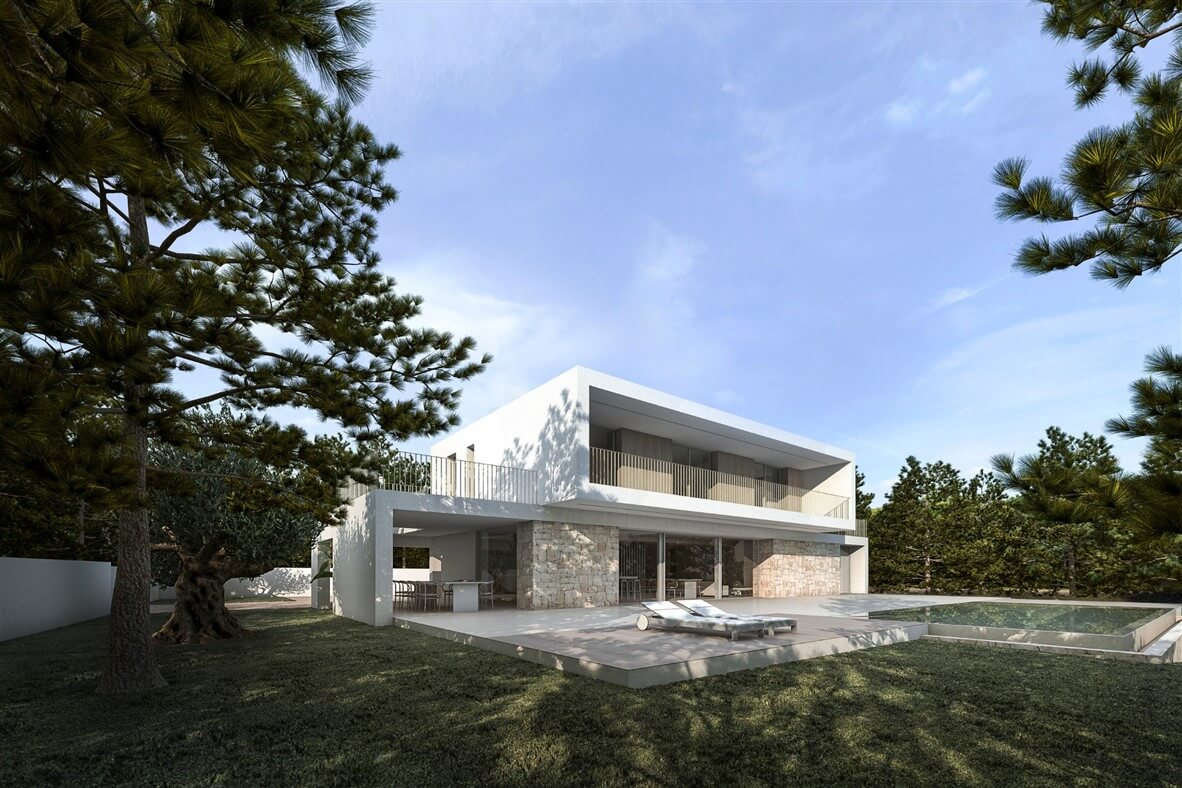 Modern house in with Rock views near La Fustera beach