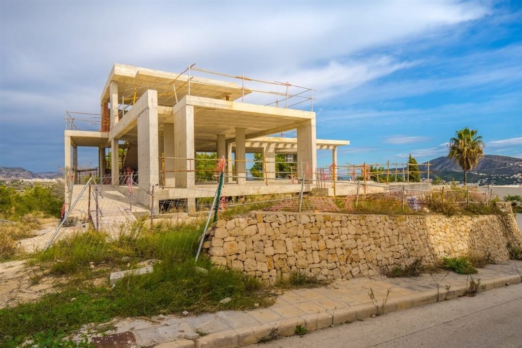 Vue Mer Maison nouvellement construite Moraira Benimeit