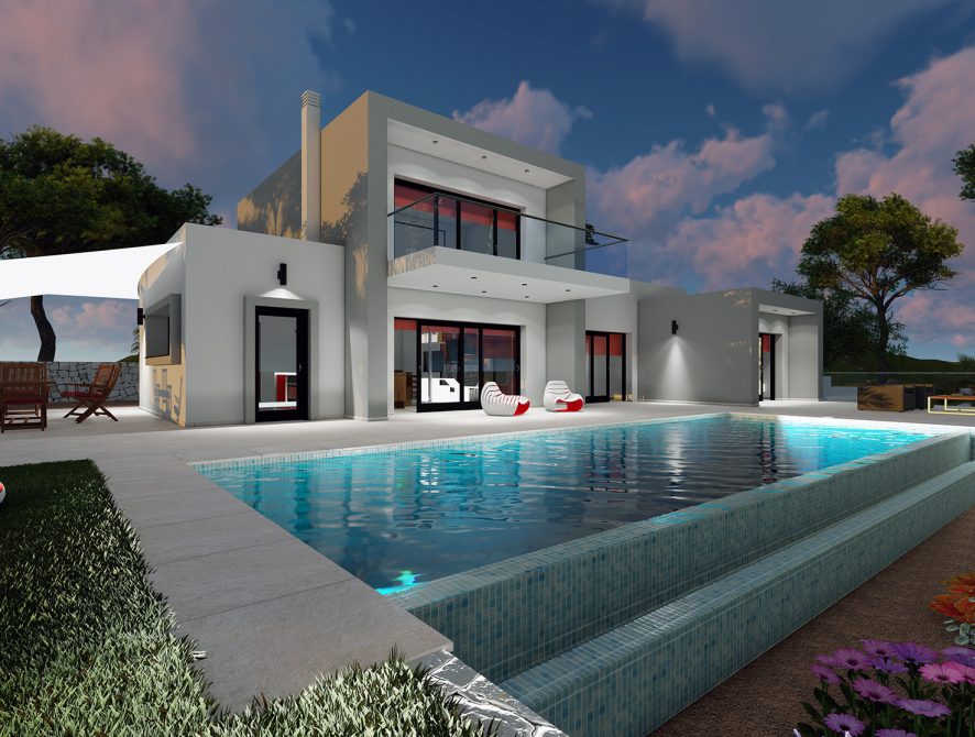 New build villa walk to La Fustera beach in Benissa