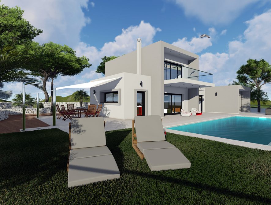 Nybyggd villa med promenad till stranden La Fustera i Benissa